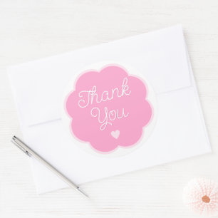 Sticker Rond Fleur Fleur Fleur Nouveau bébé Fille Carte de reme