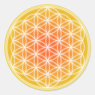 Sticker Rond Fleur solaire 0,1