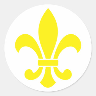 Sticker Rond fleurdelis
