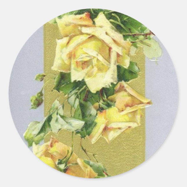 Sticker Rond Fleurs (Devant)