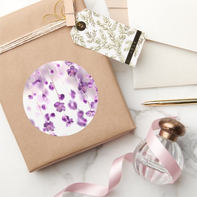 Sticker Rond Fleurs de cerisiers (Cadeaux)