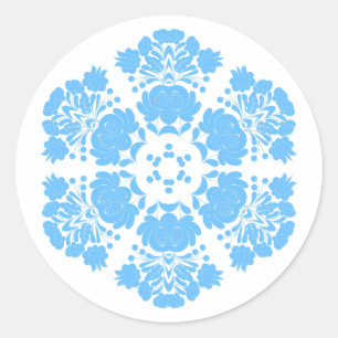 Sticker Rond fleurs de conception polonaise