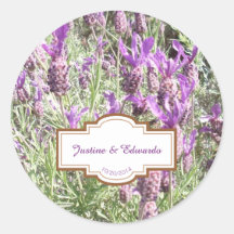 Fleurs de lavande française Mariage personnalisé