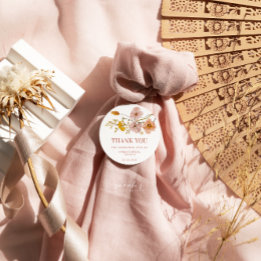 Sticker Rond Fleurs Fantaisistes et Bohèmes