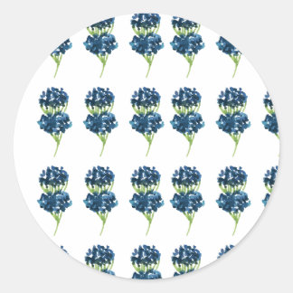 Sticker Rond Fleurs Pressées, Boho Fleur sauvage Cottagecore