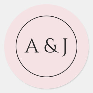 Sticker Rond Fleurs roses et lanternes