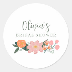 Sticker Rond Fleurs roses pour la fête de mariage dans un jardi