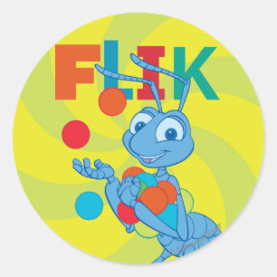 Sticker Rond Flik - Coloré