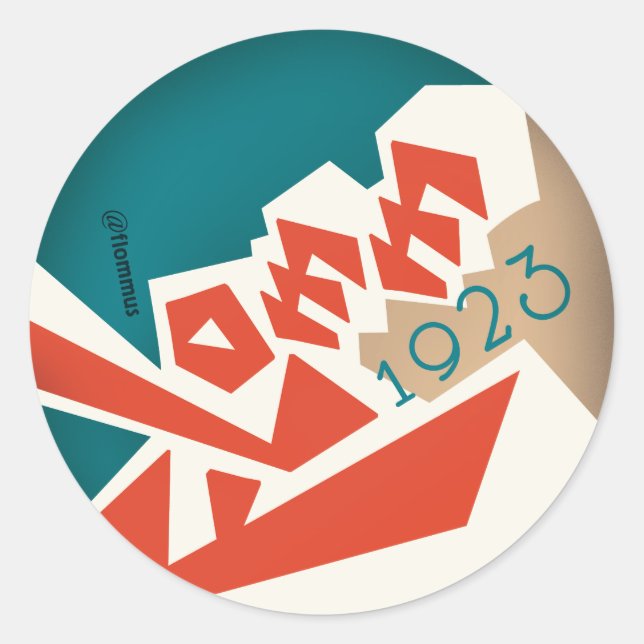 STICKER ROND FLOMM 1923 (Devant)