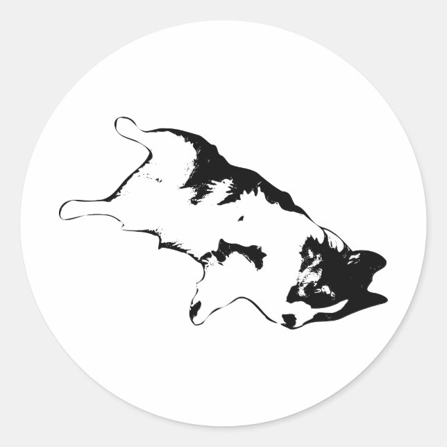 Sticker Rond Flop Life (Devant)