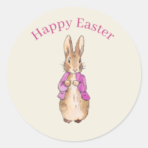 Sticker Rond Flopsy Beatrix Potter lapin lapin de Pâques