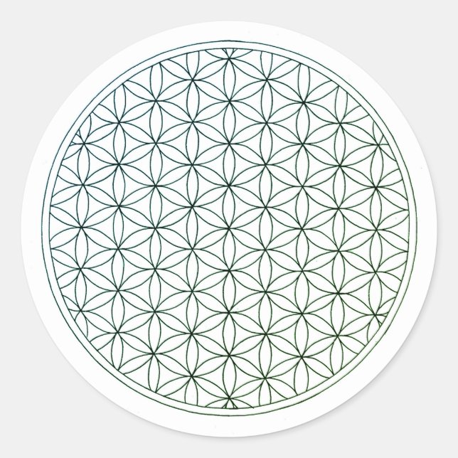 Sticker Rond Flor de la Vida Calca (Devant)