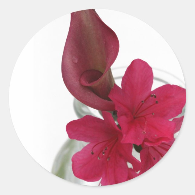 Sticker Rond floral (Devant)