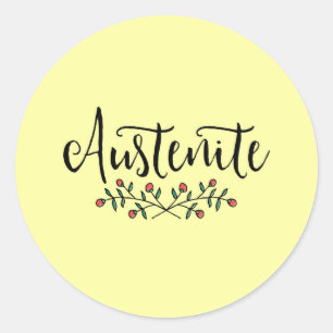 Sticker Rond Floral Austenite
