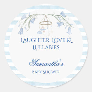 Sticker Rond Floral Bluebell Mobile Celestial Boy Baby shower