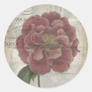Sticker Rond Floral français III