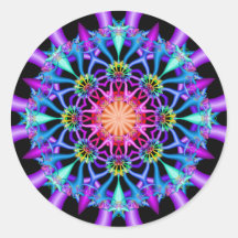 Flore arc-en-ciel du Kaleidoscope fractal
