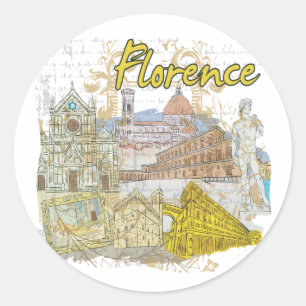 Sticker Rond Florence