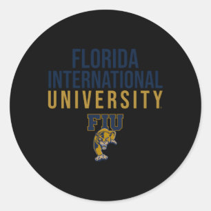 Sticker Rond Florida International Fiu Panthers empilés