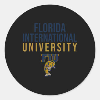 Sticker Rond Florida International Fiu Panthers empilés