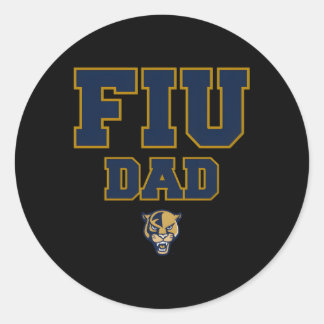 Sticker Rond Florida International Fiu Panthers Papa