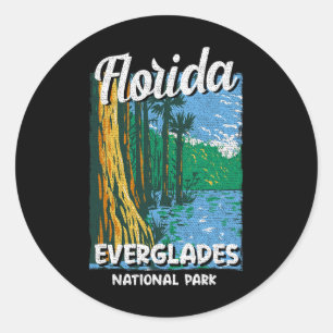 Sticker Rond Floride Fl Miami Summer Vibes Beach Sunshine State