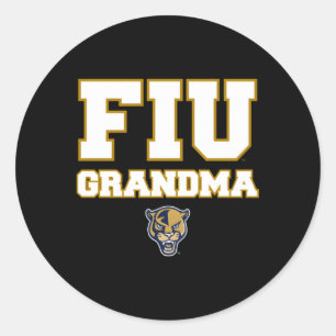 Sticker Rond Floride International Fiu Panthers Grand-mère