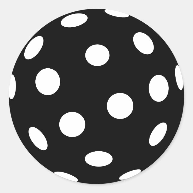Sticker Rond Flotball noir (Devant)