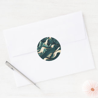Sticker Rond Flowing harmony