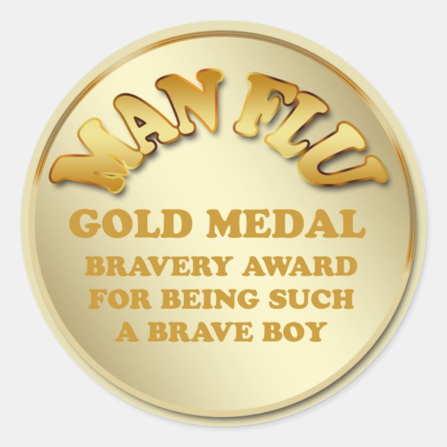 Sticker Rond Flu humaine (Devant)