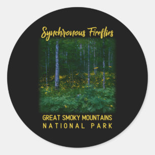 Sticker Rond Flucioles synchrones Nation Great Smoky Mountains