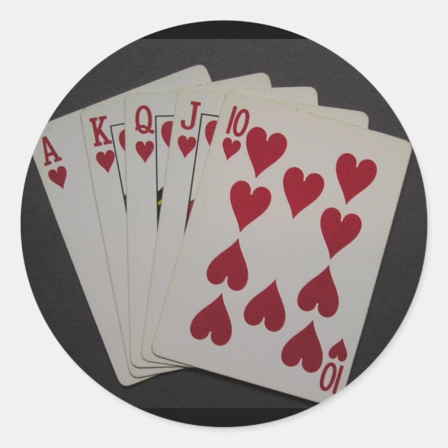 Sticker Rond Flush Royal (Devant)