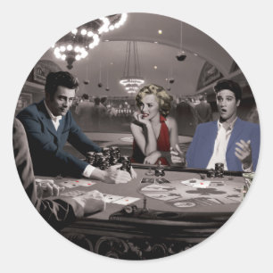 Sticker Rond Flush Royal