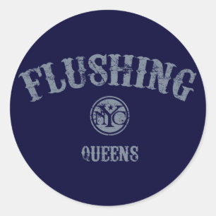 Sticker Rond Flushing