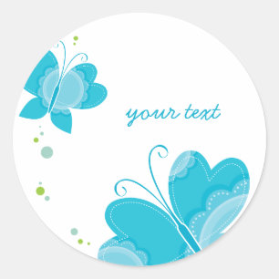 Sticker Rond FLUTTERBY BUTTERFLIES :: série trois 2