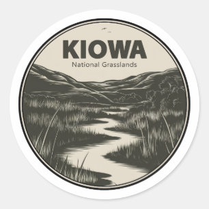 Sticker Rond Flux national des Prairies de Kiowa