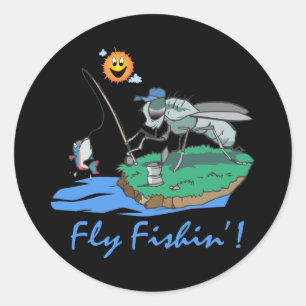 Sticker Rond Fly Fishin