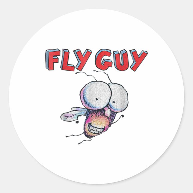 Sticker Rond Fly Guy Enfants Costume Tee (Devant)