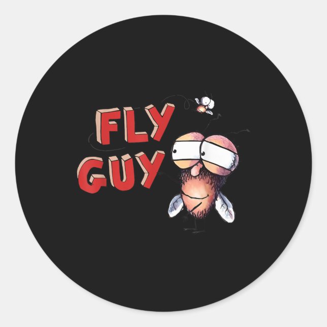 Sticker Rond Fly Guy Enfants Costume Tee (Devant)