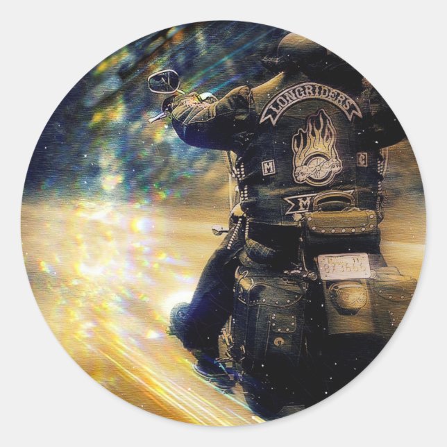 Sticker Rond Flyer moto (Devant)