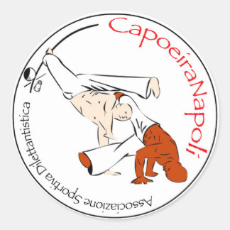 Sticker Rond Foglio 6 adesivi CapoeiraNapoli