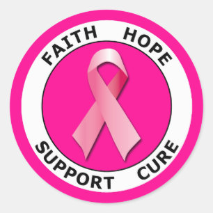 STICKER ROND FOI HOPE SUPPORT CURE