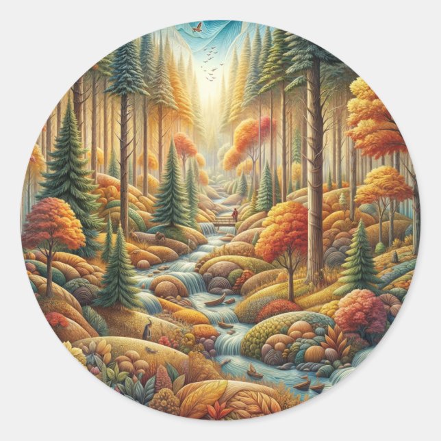 Sticker Rond foi sur la peur (Devant)