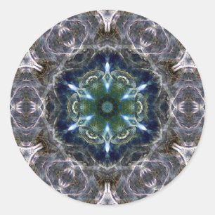 Sticker Rond Folk Mandala
