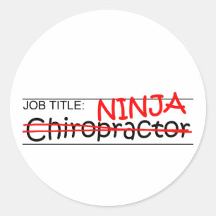 Sticker Rond Fonction Ninja - Chiro