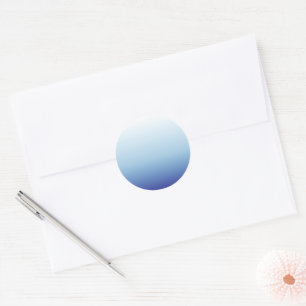 Sticker Rond Fond dégradé bleu minimal