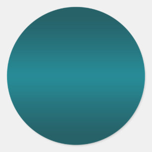 Sticker Rond Fond dégradé turquoise foncé