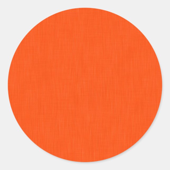 Sticker Rond Fond orange texturé calme et simple (Devant)