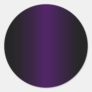 Sticker Rond Fond uni dégradé noir et violet foncé