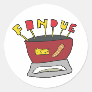 Sticker Rond Fondue
